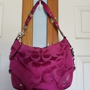 Pink coach purse